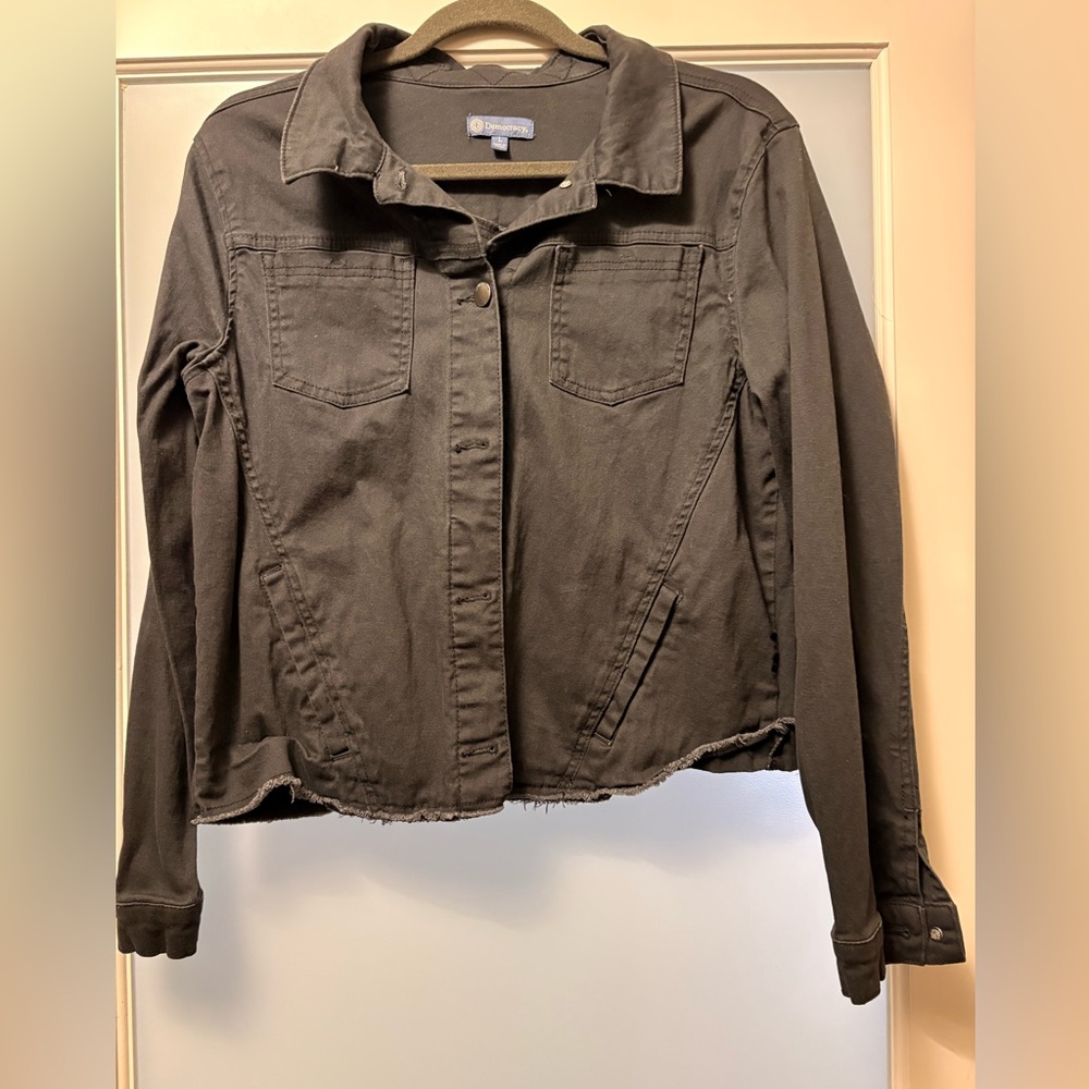 Democracy Dark Brown Denim Jacket